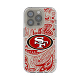 San Francisco 49ers Paisley Clear Phone Case for Apple iPhone