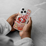 San Francisco 49ers Paisley Glitter Phone Case for Apple iPhone