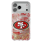 San Francisco 49ers Paisley Glitter Phone Case for Apple iPhone