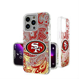 San Francisco 49ers Paisley Glitter Phone Case for Apple iPhone