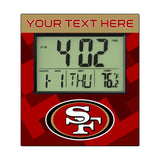 San Francisco 49ers Personalized Color Block Wall Clock