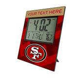 San Francisco 49ers Personalized Color Block Wall Clock