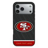 San Francisco 49ers Personalized EndZone Plus Bump Phone Case for Apple iPhone
