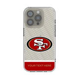 San Francisco 49ers Personalized EndZone Plus Clear Phone Case for Apple iPhone