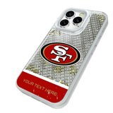 San Francisco 49ers Personalized EndZone Plus Glitter Phone Case for Apple iPhone
