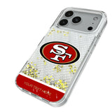 San Francisco 49ers Personalized EndZone Plus Glitter Phone Case for Apple iPhone