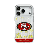 San Francisco 49ers Personalized EndZone Plus Glitter Phone Case for Apple iPhone