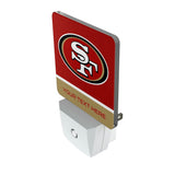 San Francisco 49ers Personalized Endzone Solid Night Light 2-Pack