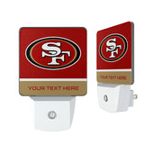San Francisco 49ers Personalized Endzone Solid Night Light 2-Pack