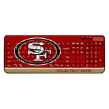 San Francisco 49ers Personalized Endzone Solid Wireless USB Keyboard