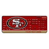 San Francisco 49ers Personalized Endzone Solid Wireless USB Keyboard