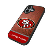 San Francisco 49ers Personalized Football Bump Phone Case for Apple iPhone