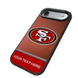 San Francisco 49ers Personalized Football Bump Phone Case for Apple iPhone