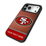 San Francisco 49ers Personalized Football Bump Phone Case for Apple iPhone