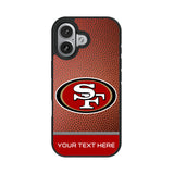 San Francisco 49ers Personalized Football Bump Phone Case for Apple iPhone
