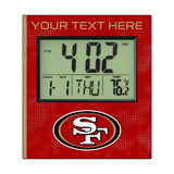 San Francisco 49ers Personalized Hatch Wall Clock