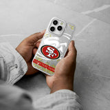 San Francisco 49ers Personalized Tilt Glitter Phone Case for Apple iPhone