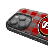 San Francisco 49ers Plaid Black Bling Phone Case for Apple iPhone