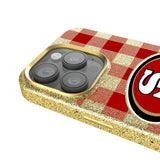 San Francisco 49ers Plaid Bling Phone Case for Apple iPhone