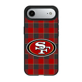 San Francisco 49ers Plaid MagSafe Compatible Phone Case for Apple iPhone