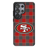 San Francisco 49ers Plaid MagSafe Compatible Phone Case for Samsung Galaxy 26 Series