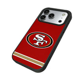San Francisco 49ers Stripe Bump Phone Case for Apple iPhone