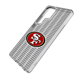 San Francisco 49ers Text Backdrop Clear Phone Case for Samsung Galaxy