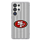 San Francisco 49ers Text Backdrop Clear Phone Case for Samsung Galaxy