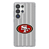 San Francisco 49ers Text Backdrop Clear Phone Case for Samsung Galaxy