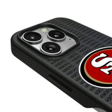 San Francisco 49ers Text Backdrop MagSafe Compatible Phone Case for Apple iPhone