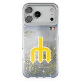 Seattle Mariners 1977-1980 - Cooperstown Collection Linen Glitter Phone Case for Apple iPhone