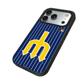 Seattle Mariners 1977-1980 - Cooperstown Collection Pinstripe Bump Phone Case for Apple iPhone