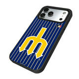 Seattle Mariners 1977-1980 - Cooperstown Collection Pinstripe Bump Phone Case for Apple iPhone
