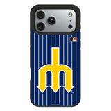 Seattle Mariners 1977-1980 - Cooperstown Collection Pinstripe Bump Phone Case for Apple iPhone