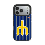 Seattle Mariners 1977-1980 - Cooperstown Collection Pinstripe Bump Phone Case for Apple iPhone