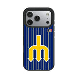 Seattle Mariners 1977-1980 - Cooperstown Collection Pinstripe Bump Phone Case for Apple iPhone