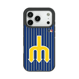 Seattle Mariners 1977-1980 - Cooperstown Collection Pinstripe Bump Phone Case for Apple iPhone