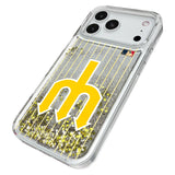 Seattle Mariners 1977-1980 - Cooperstown Collection Pinstripe Glitter Phone Case for Apple iPhone