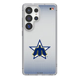 Seattle Mariners 1981-1986 - Cooperstown Collection Linen Clear Phone Case for Samsung Galaxy