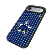 Seattle Mariners 1981-1986 - Cooperstown Collection Pinstripe Bump Phone Case for Apple iPhone