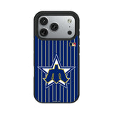 Seattle Mariners 1981-1986 - Cooperstown Collection Pinstripe Bump Phone Case for Apple iPhone