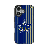 Seattle Mariners 1981-1986 - Cooperstown Collection Pinstripe Bump Phone Case for Apple iPhone