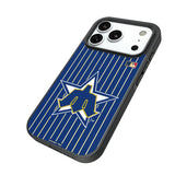 Seattle Mariners 1981-1986 - Cooperstown Collection Pinstripe Bump Phone Case for Apple iPhone