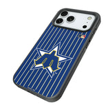 Seattle Mariners 1981-1986 - Cooperstown Collection Pinstripe Bump Phone Case for Apple iPhone