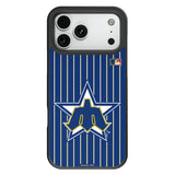 Seattle Mariners 1981-1986 - Cooperstown Collection Pinstripe Bump Phone Case for Apple iPhone