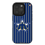 Seattle Mariners 1981-1986 - Cooperstown Collection Pinstripe Bump Phone Case for Apple iPhone