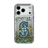 Seattle Mariners Confetti Glitter Phone Case for Apple iPhone