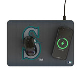 Seattle Mariners Linen 15-Watt Wireless Charger and Mouse Pad