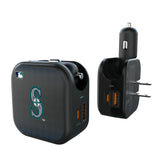 Seattle Mariners Linen 2 in 1 USB A/C Charger