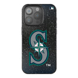 Seattle Mariners Linen Black Bling Phone Case for Apple iPhone